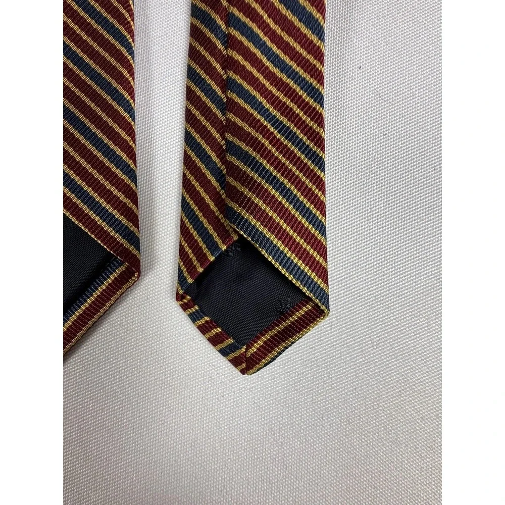 Vintage Brooks Brothers Makers All Silk Men's‎ Repp Regimental Stripe Necktie